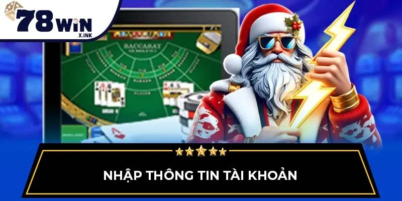 Nhập thông tin tài khoản